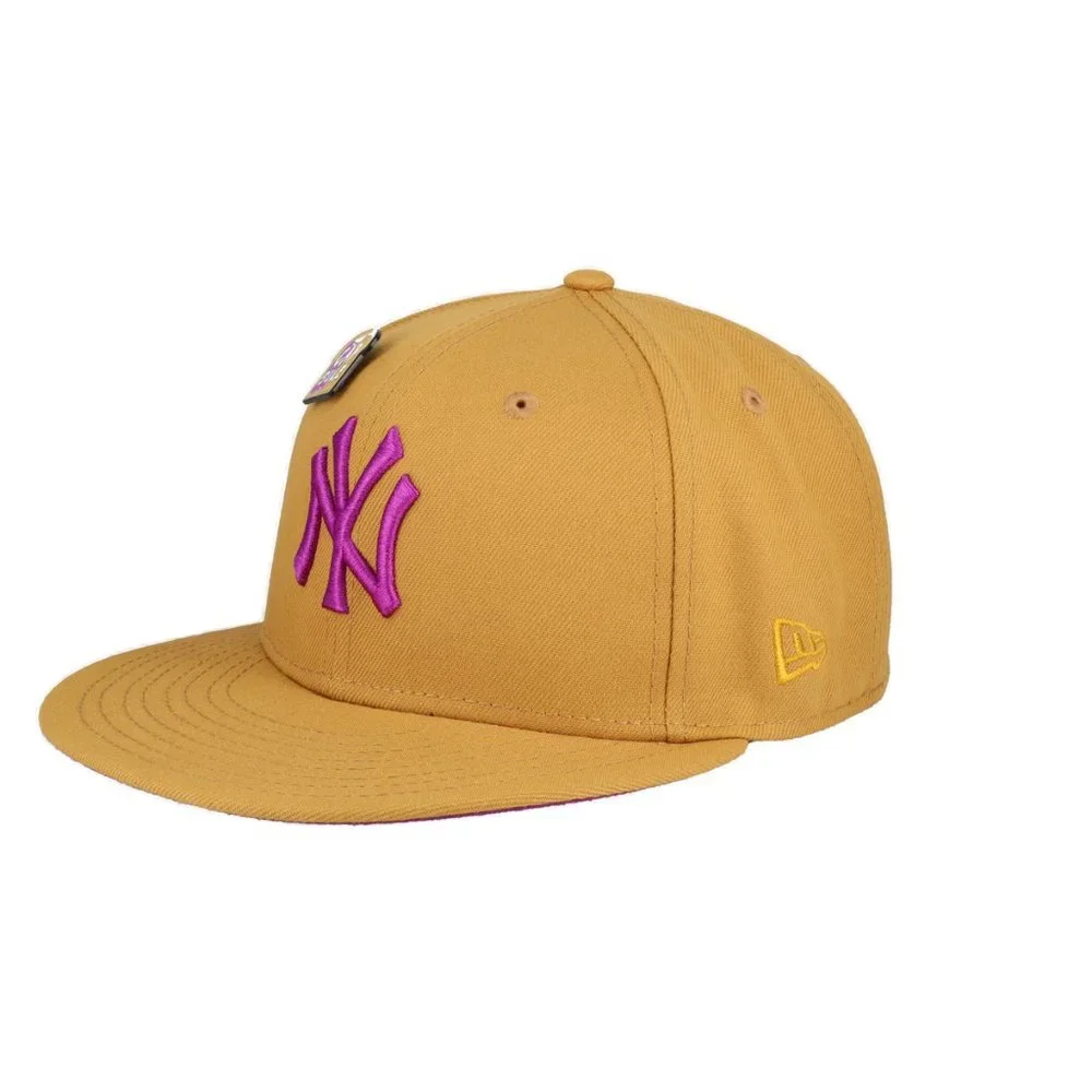 New Era New York Yankees Peanut Butter & Jelly Fitted Hat 1998 WS Patch - Picture 4 of 6